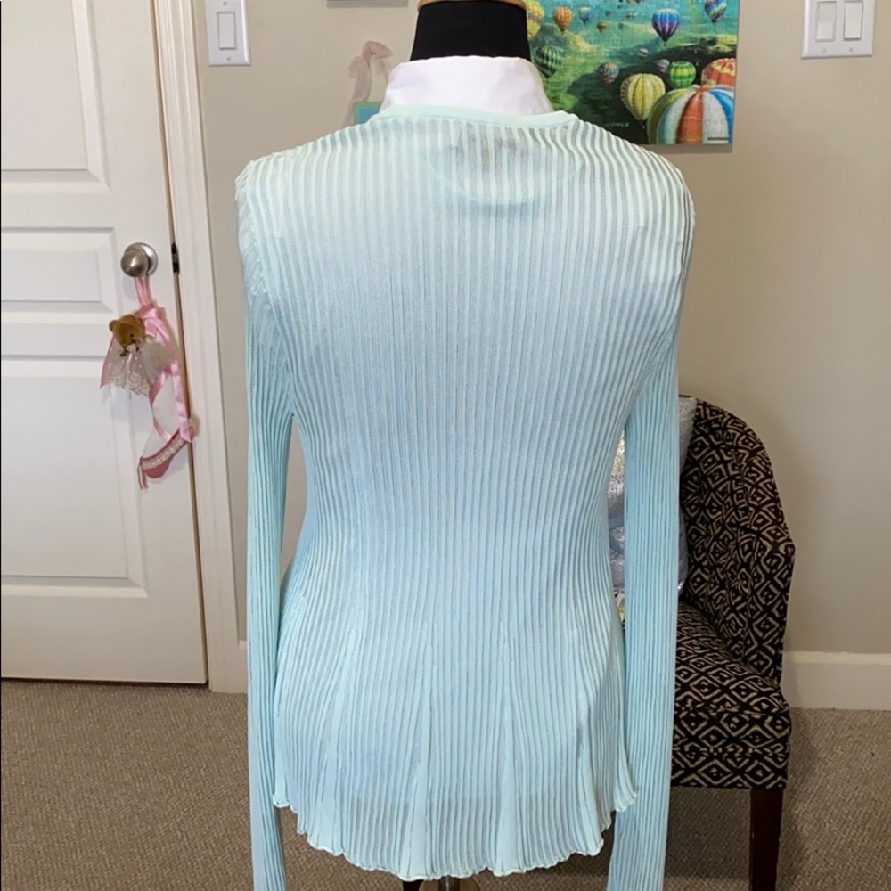 Soft Green Sigrid Olsen Sweater - image 5